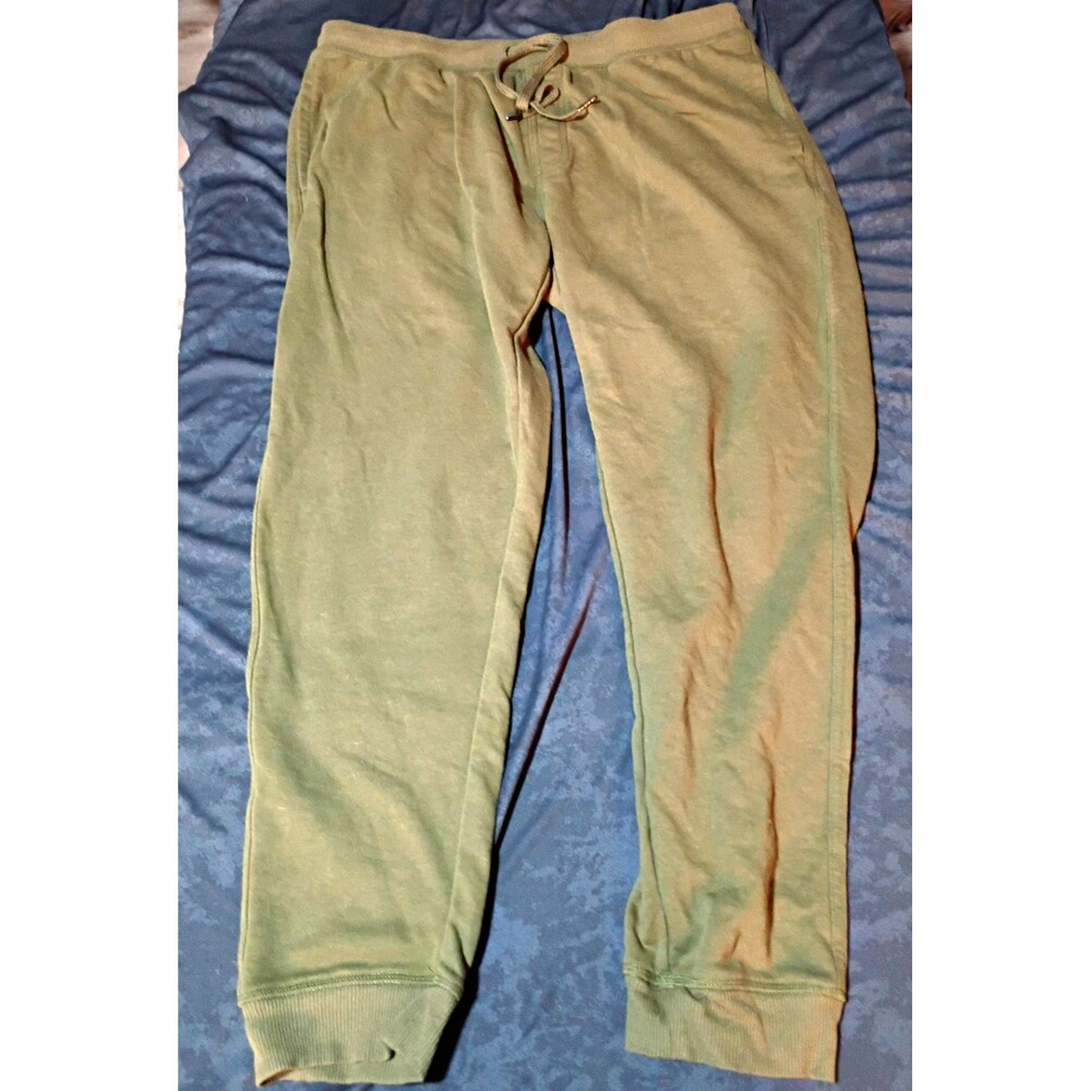 Weatherproof Vintage 1948 Men’s Slim Tapered Jogger Pants Green XL Pockets